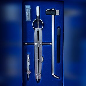 Vintage Alvin 505V Basic-Bow Drafting/Engineering Compass Set